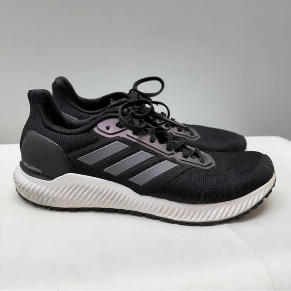 Adidas Solarride Black Iridescent Running Shoes Womens 9 Athletic Sneakers